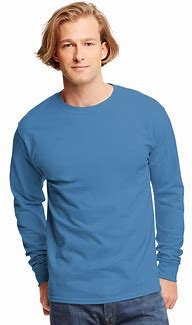 Image result for Blue Long Sleeve Shirt Men