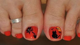 Image result for Halloween Toe Nail Art