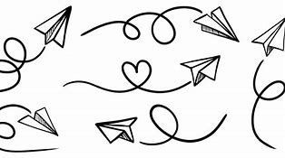 Image result for Paper Airplane Doodle