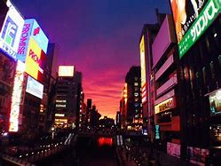 Image result for Osaka Japan at Sunset
