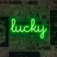 Image result for Lucky Neon Sign