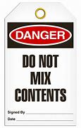 Image result for Do Not Mix Chemicals Sign