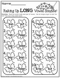 Image result for First Grade Long Vowel Worksheets