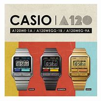 Image result for Casio Watch Vintage Silver