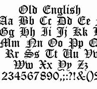 Image result for Old English Font Alphabet Letters