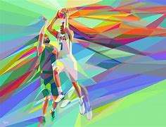 Image result for Cubism Art Basketball