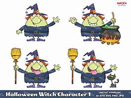 Image result for Halloween Witch Cartoon Characters