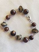 Image result for Brown Beads Bracelet