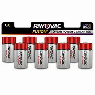 Image result for 8 Pack of Rayovac High Energy Size C Batteries