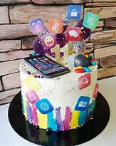 Image result for Teenager Cake Phone Designs