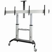 Image result for Rolling Dual TV Stands