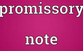 Image result for Simple Promissory Note
