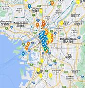 Image result for Osaka Map Google