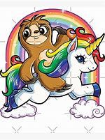Image result for Sloth Riding a Unicorn