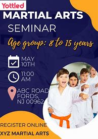 Image result for Martial Arts Club Poster