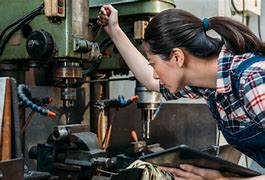Image result for Girl Working in Machine Shop Image Free