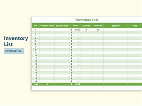 Image result for Basic Inventory Template