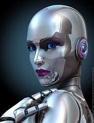 Image result for Female Robot Head Art