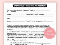 Image result for Salon Booth Rent Receipt