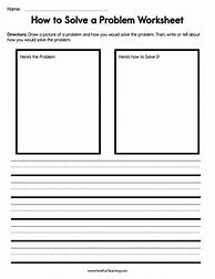 Image result for Problem Solving Therapy Worksheets