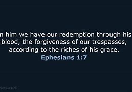 Image result for Ephesians 1:7