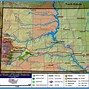 Image result for Map of South Dakota State