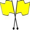 Image result for Yellow Line Flag Clip Art