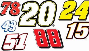 Image result for NASCAR Number Fonts 55