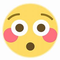 Image result for Flushed Face Emoji HD PNG