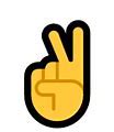 Image result for Peace Hand Sign Emoji