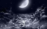Image result for Dark Aesthetic Moon and Clouds