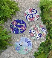 Image result for Mosaic Stepping Stone Ideas