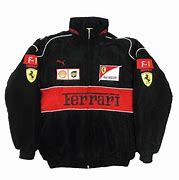 Image result for Ferrari Red and Black Racing Jacket