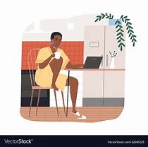 Image result for African American Working From Home Cartoon