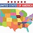 Image result for USA State Map Color