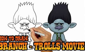 Image result for How to Draw Branch Troll