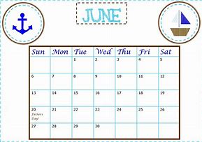 Image result for Calendar Late June