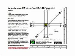 Image result for Template for Cutting Micros Sim to Nano Sim Card