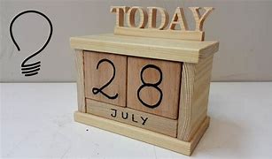 Image result for Wooden Box Calendar