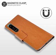Image result for Leather Sony Xperia 5 III Case