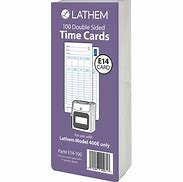 Image result for Lathem Time Clock Cards