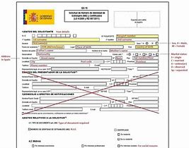 Image result for Spanish Passport Application Form