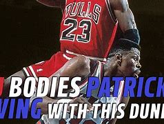 Image result for Michael Jordan Patrick Ewing Dunk Meme