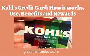 Image result for Kohl's Credit Card