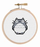 Image result for Totoro Mini People Cross Stitch