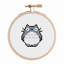 Image result for Totoro Sprites Spirits Cross Stitch