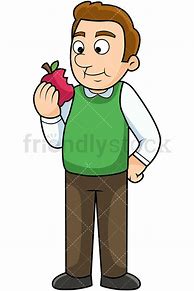 Image result for Human Eating Apple Cartoon