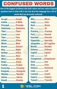Image result for Common Confusing Words English
