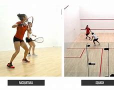 Image result for Squash vs Racquetball