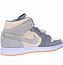 Image result for Grey and Baige Jordan 1 Mid